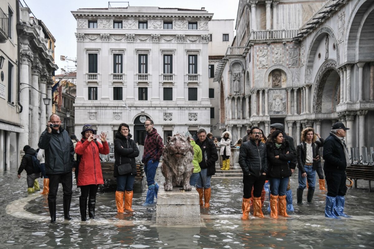Acqua alta, así ocurrió la marea de casi dos metros en Venecia - Expansión