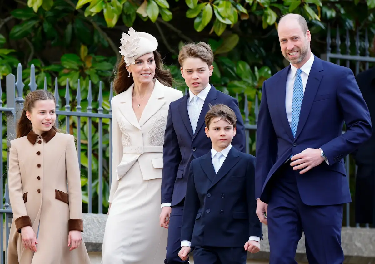 Príncipe William, Kate Middleton y sus hijos; George, Charlotte y Louis.
