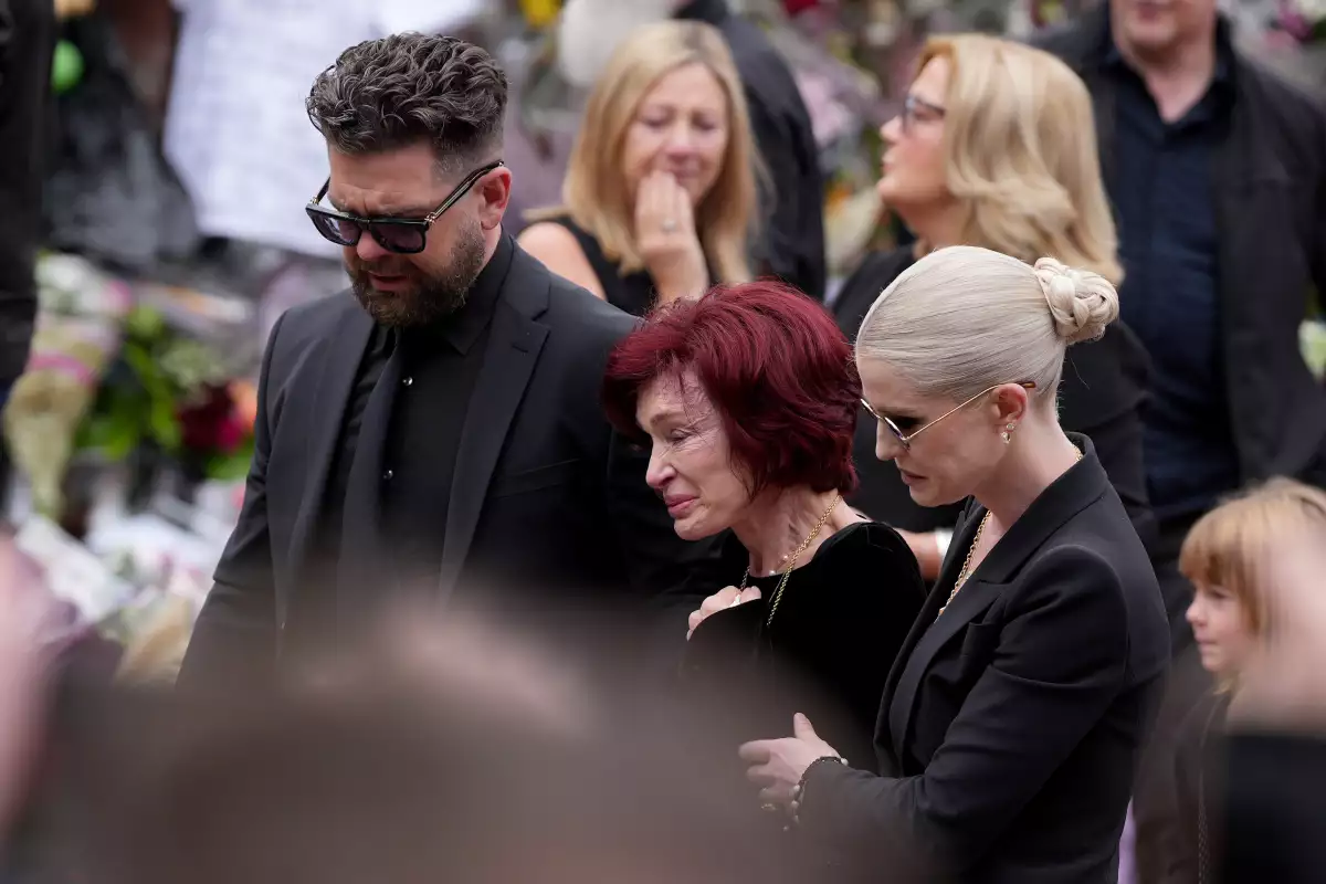 Heavy Metal Legend Ozzy Osbourne's Cortege Travels Through His Home City Of Birmingham