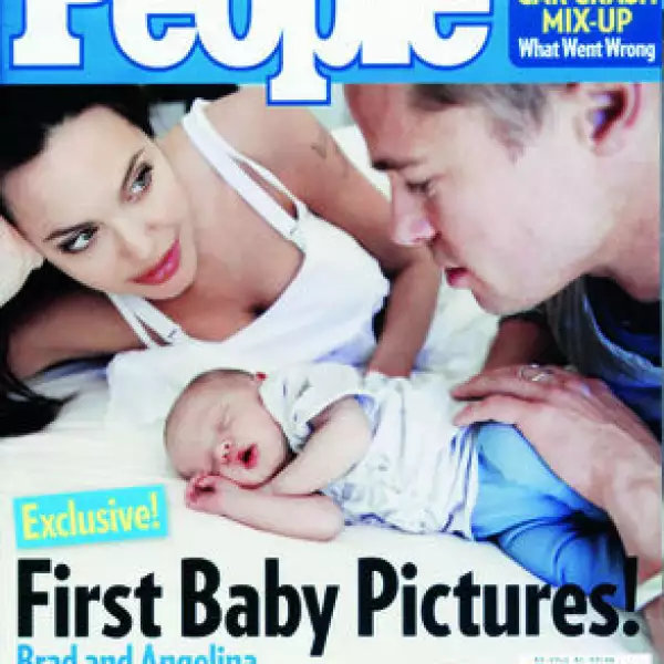 Brad Pitt, Jolie y su bebe
