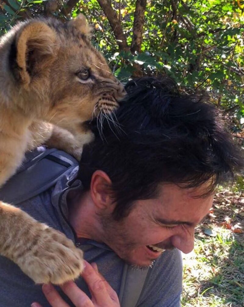 Mauricio compartió con sus seguidores una divertida foto de su safari.