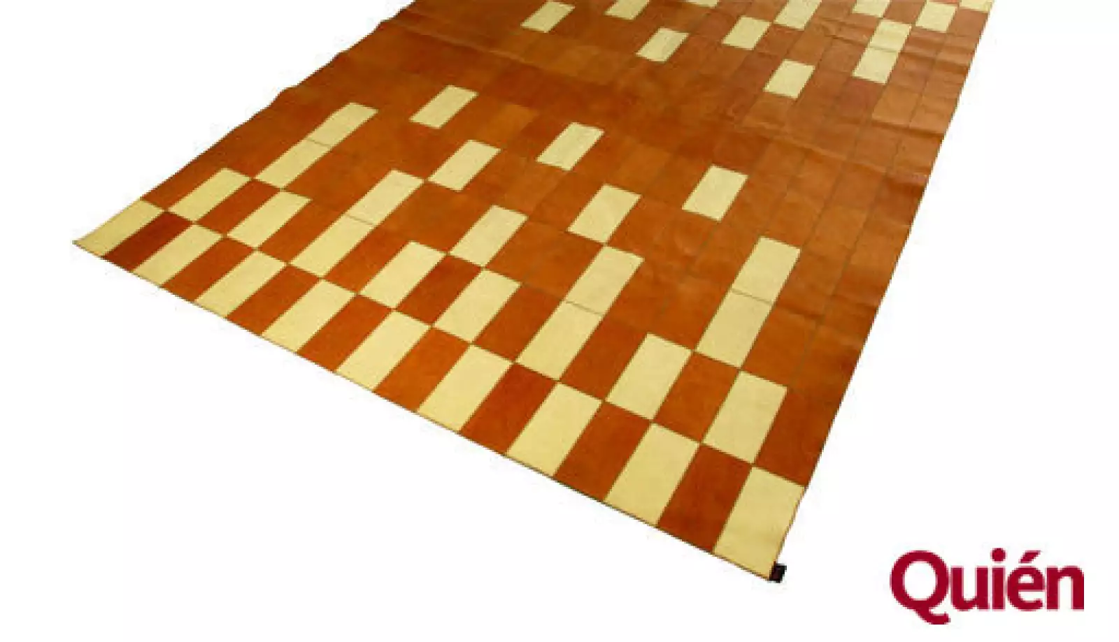 Decoración. Tapete Italiano de parches de piel de bovino. De C-Chic