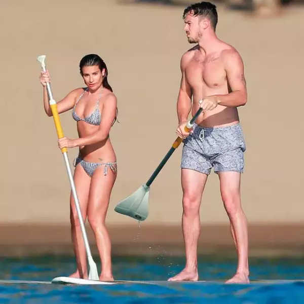 Practicó un poco de remo con su novio, con quien oficializó su relación hace unos meses.