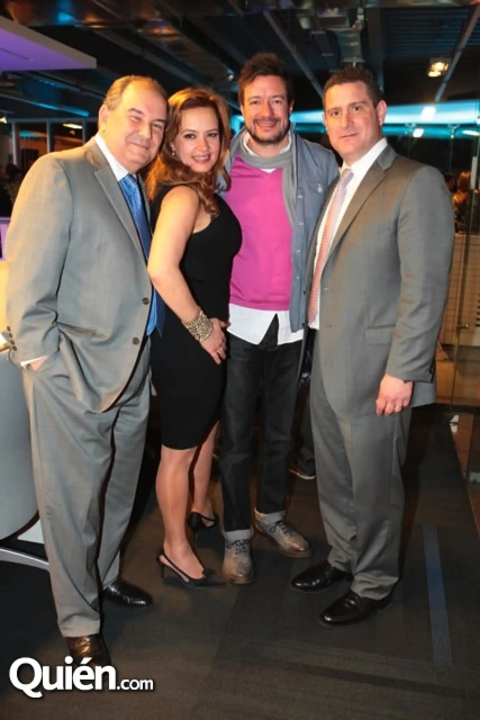 Germán Ruiz, Jaqueline Cancino, Juan Carlos Baumgartner y Gustavo Talancón