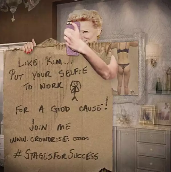 Bette Midler invitó a Kim y a sus seguidores a hacer algo positivo con su naked selfie.