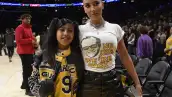 Celebrities At The Los Angeles Lakers Game