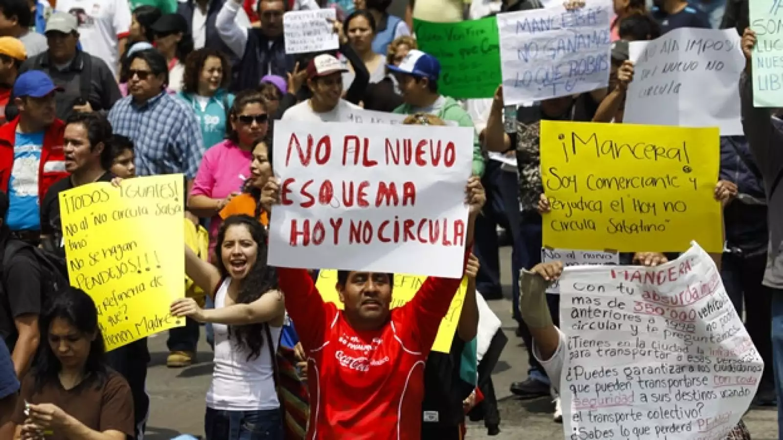 Protestas Hoy no circula