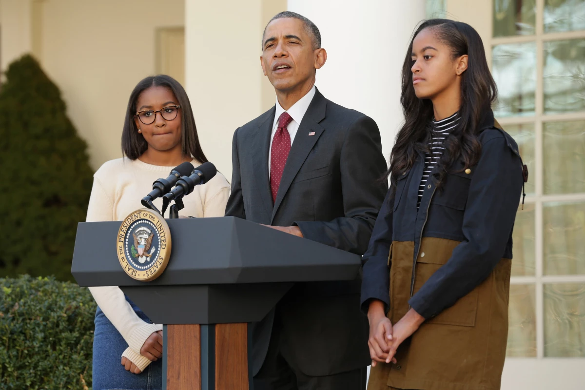 Sasha, Barack y Malia