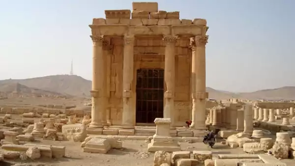 El templo de Baalshamin en la histórica ciudad de Palmira, Siria; esta antigüedad fue destruida recientemente por militantes de ISIS