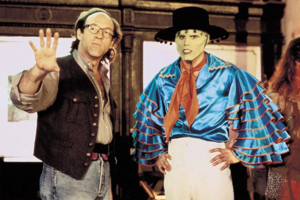 Chuck Russell y Jim Carrey 