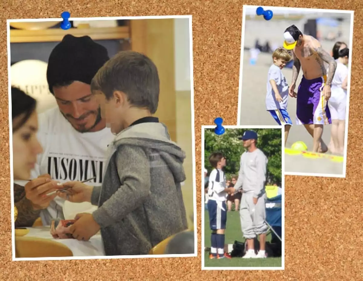 David gusta de pasar momentos recreativos con sus hijos.