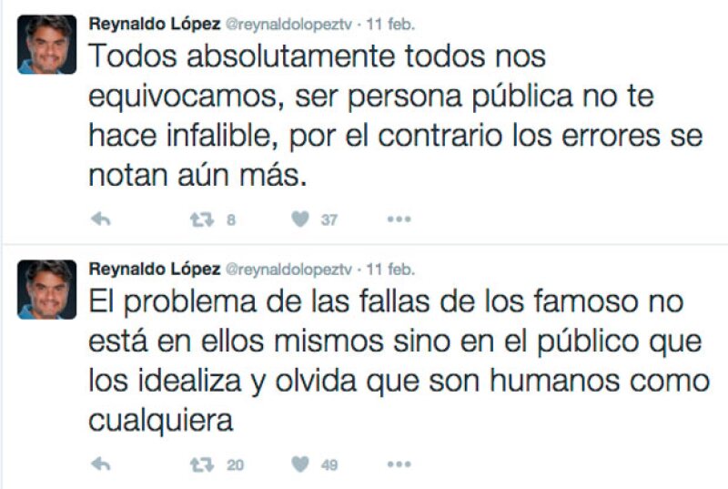Estos fueron los tuits que comenzó a publicar el productor de Hoy.