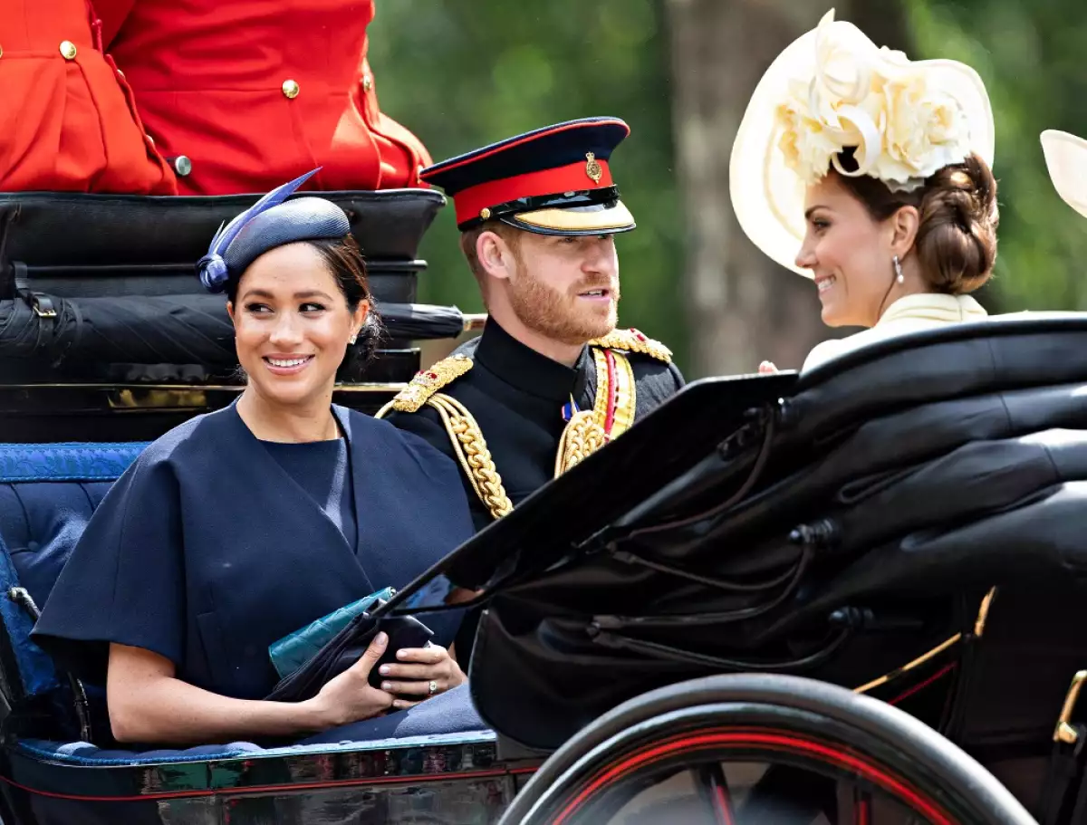 Meghan Markle, príncipe Harry y Kate Middleton