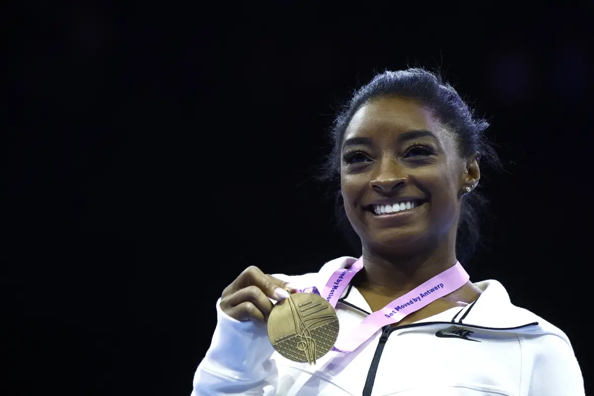 GYMNASTICS-WORLD-2023-WOMEN-FLOOR-PODIUM