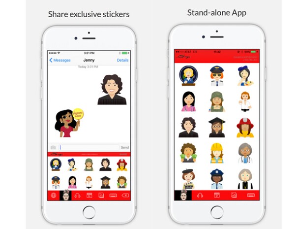 Estos son algunos de los emojis que pueden verse en la Apple Store.