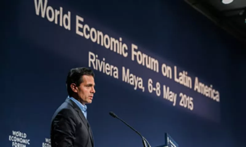 El presidente Enrique Peña Nieto participó en el Foro. (Foto: Tomada de flickr.com/photos/worldeconomicforum)