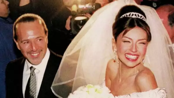 Thalia y Tommy Mottola