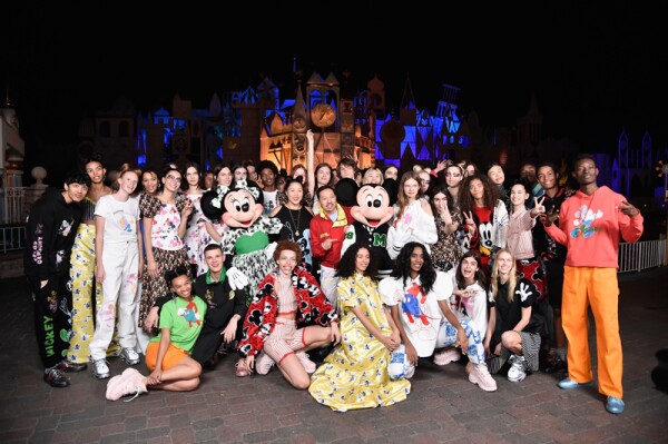 Disney kicks off "Mickey the True Original" campaign in celebration of Mickey's 90th anniversary with a fashion show at Disneyland featuring a Mickey-inspired collection by Opening Ceremony