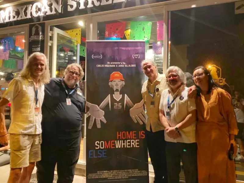 Marec Fritzinger, Guillermo del Toro, Carlos Hagerman, Jorge Villalobos y Mariana Marín