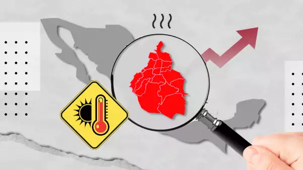 Continúa la ola de calor en la capital, por lo que ciudadanos salen con paraguas para mitigar el intenso sol, mientras que la venta de ventiladores ha ido en aumento.