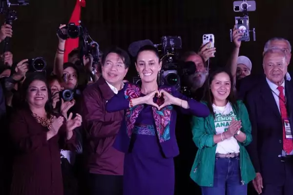 Claudia Sheinbaum celebra su triunfo en las elecciones presidenciales del 2 de junio