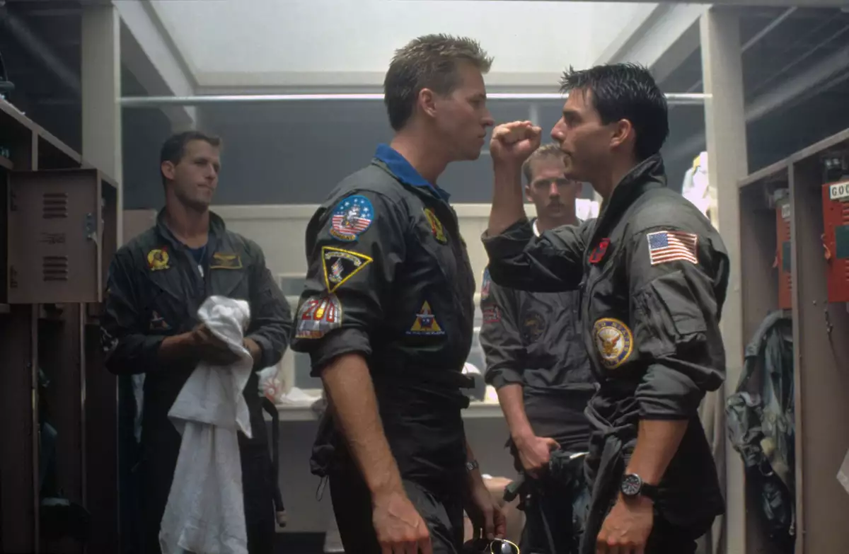 On the set of Top Gun