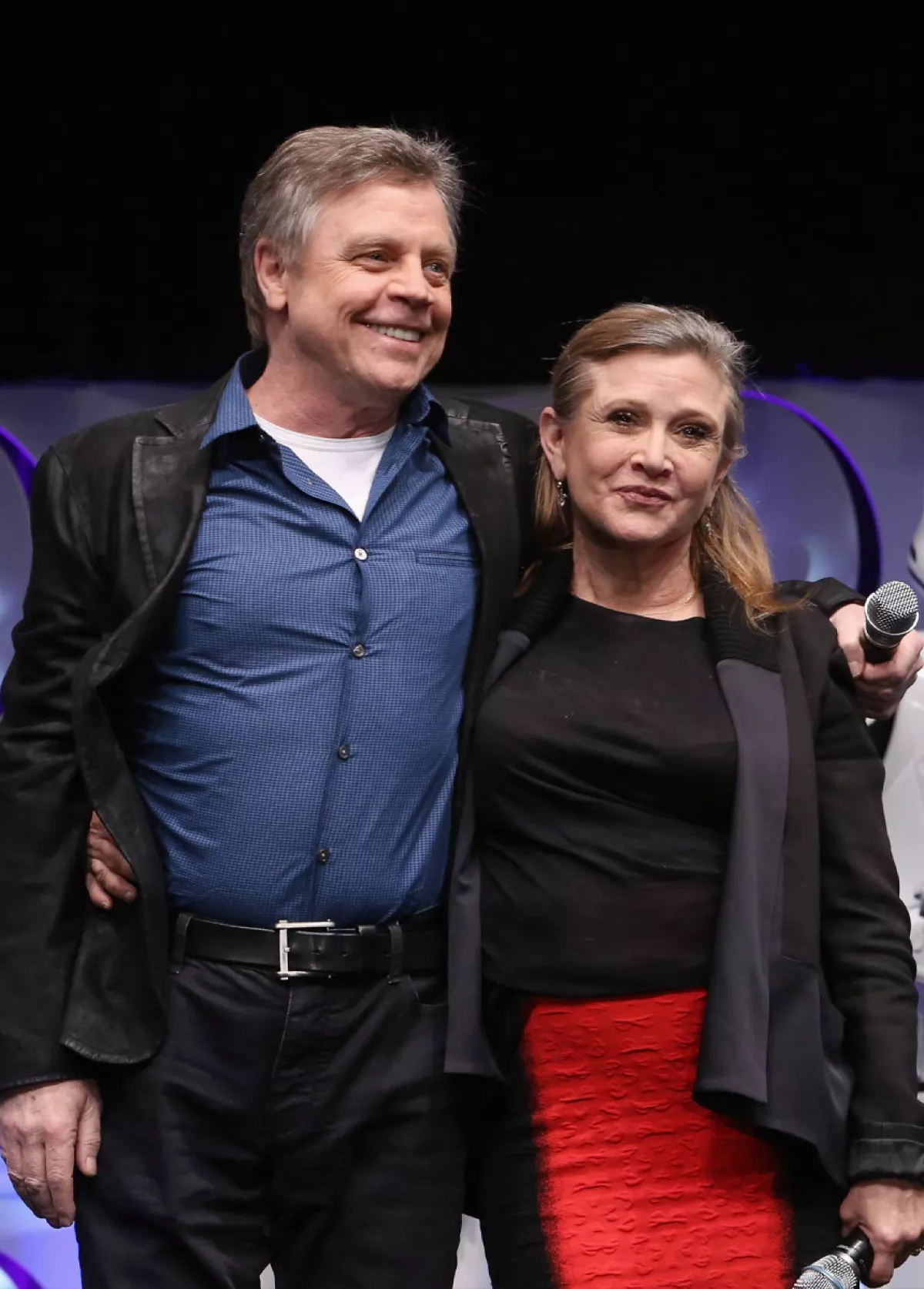 Mark Hamill y Carrie Fisher protagonistas de la trilogía original de Star Wars