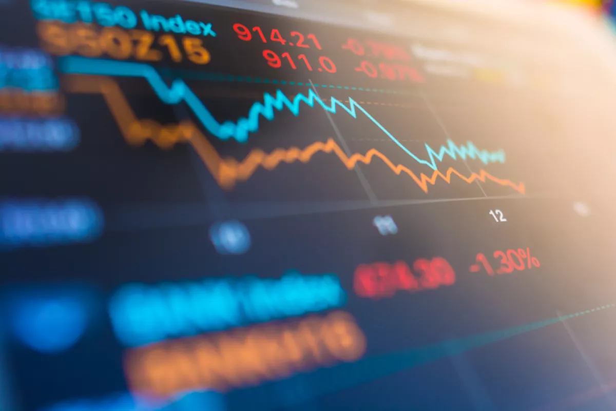 Investment theme stockmarket and finance business analysis stockmarket with digital tablet