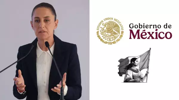 Sheinbaum presenta el emblema de su gobierno: una joven con bandera