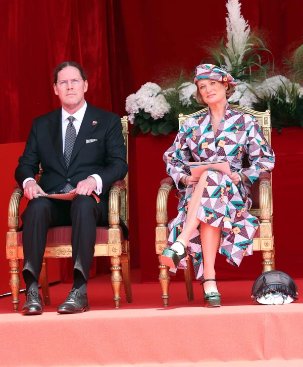 La princesa Delphine y su esposo, Jim O'Hare