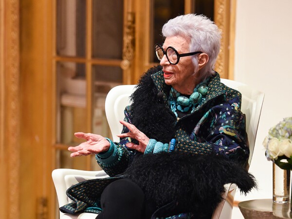 100 Years of Iconic Design with Iris Apfel, Payne Whitney House, New York, USA - 13 Oct 2016