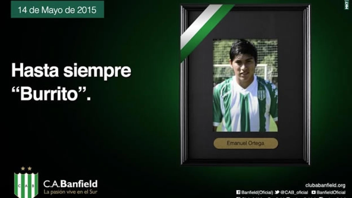 Emanuel Ortega 'el Burrito' falleció este jueves tras haber recibido un golpe en un partido de la cuarta división de Argentina