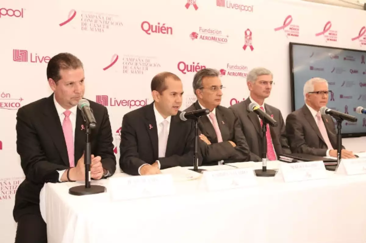 De izquierda a derecha: Juan Alanís, Gabriel Navarro, Sergio Allard, Arturo Olivé y Jorge Salgado.