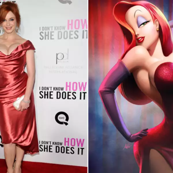 La voluptuosa Jessica Rabbit ha reencarnado en carne y hueso en la impactante Christina Hendricks de Mad Men.