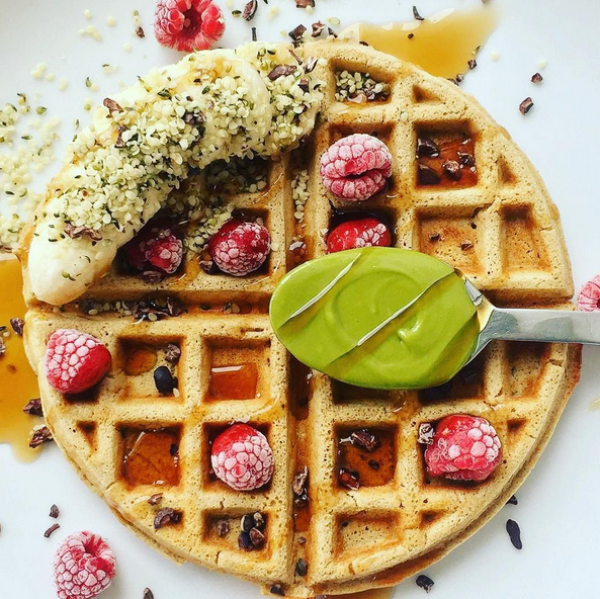 matcha waffle