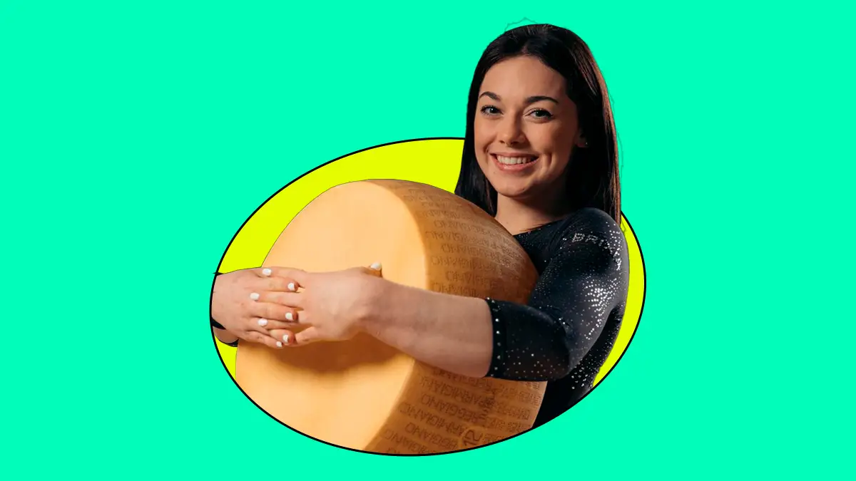 gimnasta queso parmesano