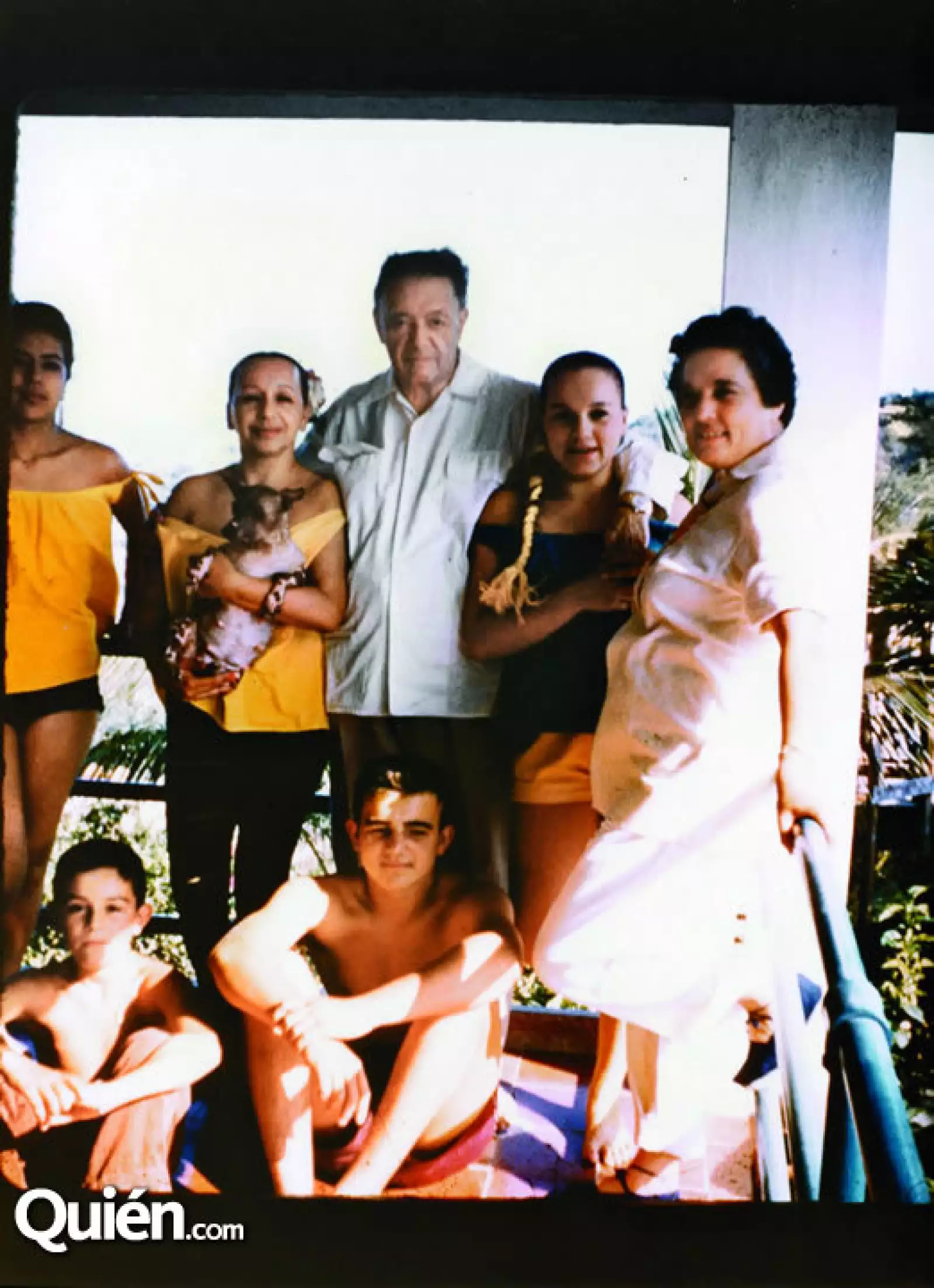 Diego Rivera con la familia de Dolores Olmedo.