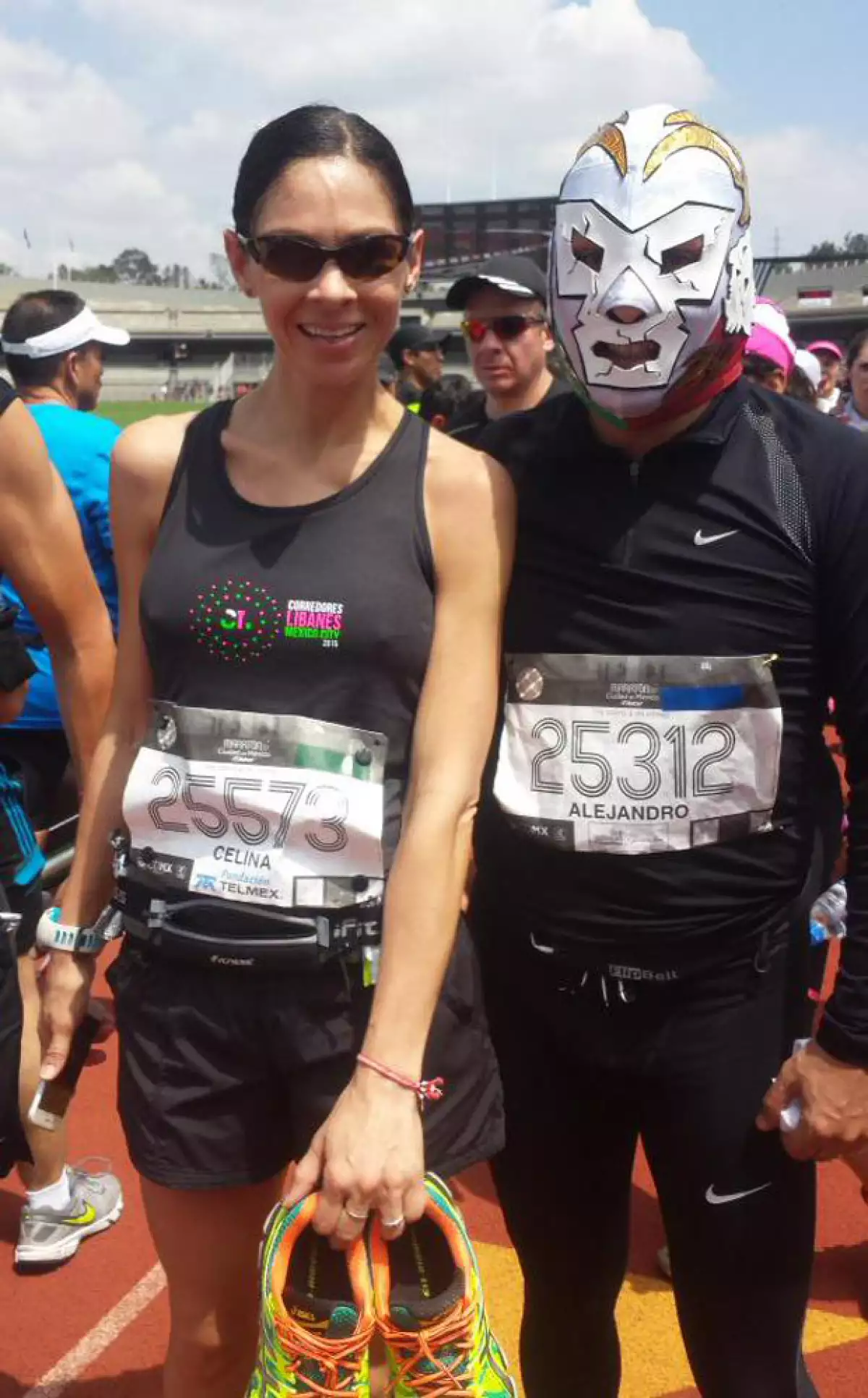 Celina corrió 42 kilómetros en el reciente maratón de la Ciudad de México.