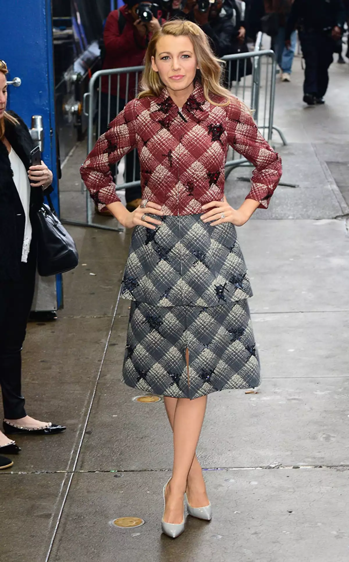 En su segundo atuendo del día, Blake repitió diseñador: Marc Jacobs.