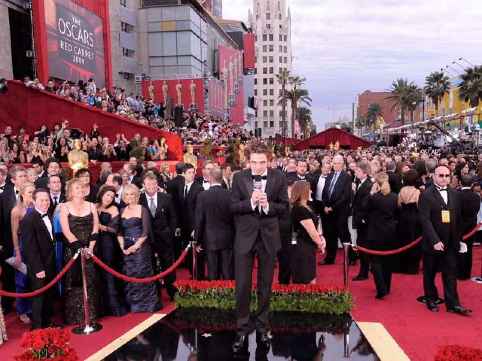 En la alfombra roja de los Oscar, febrero 2009.