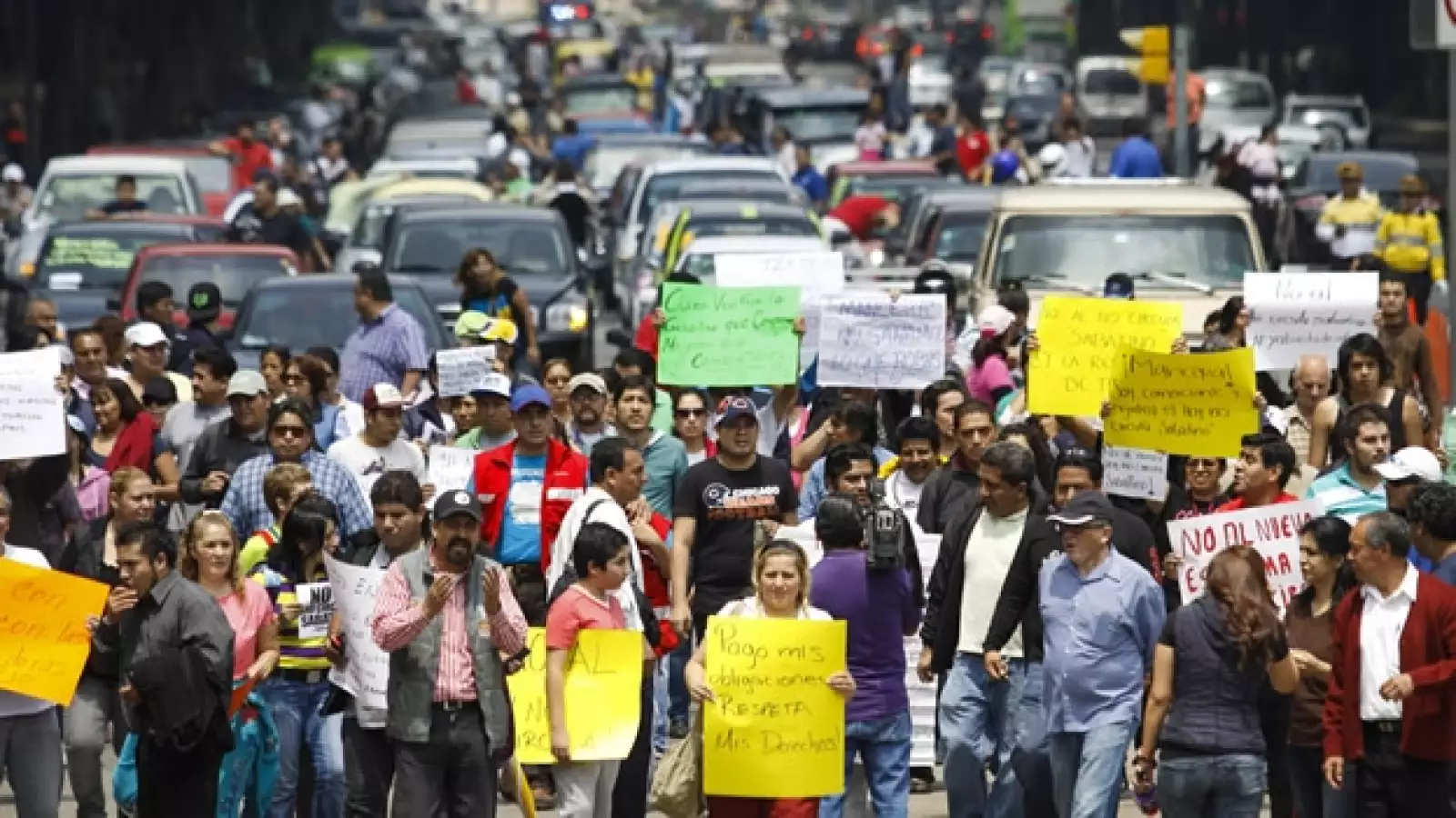 Protestas Hoy no circula