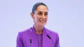 El rostro de la presidenta Claudia Sheinbaum.