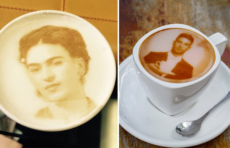 ¿Frida Kahlo o cualquier otro artista en tu café? ¡Por qué no!