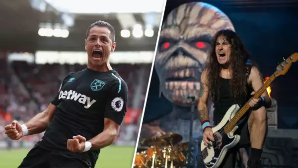 Chicharito y Steve Harris