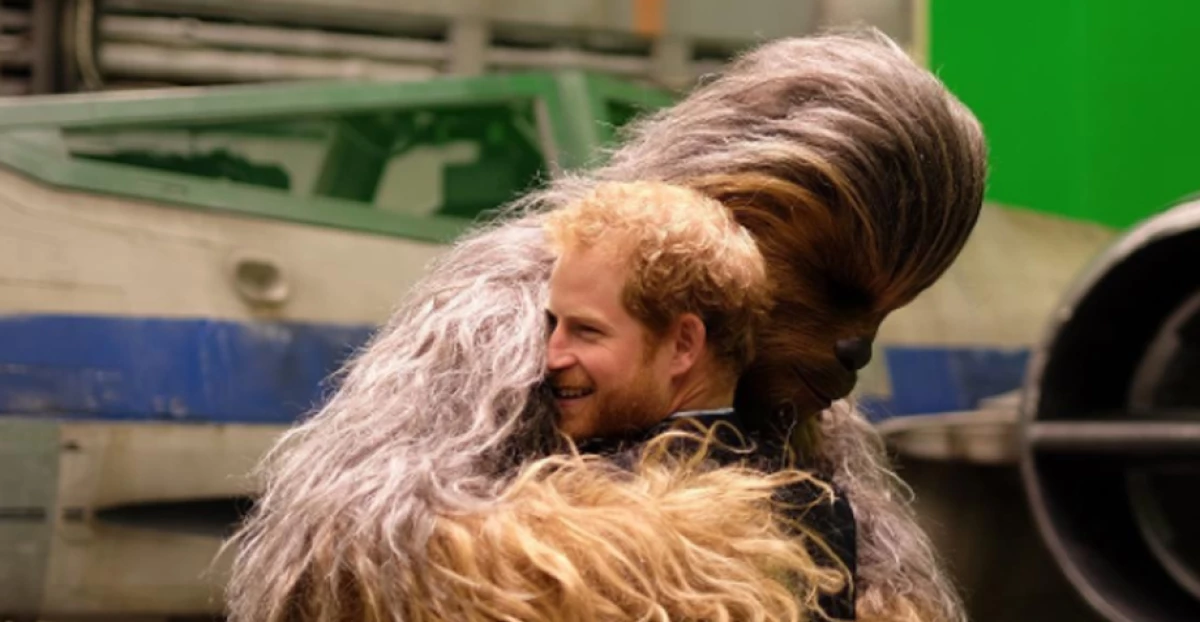 Harry en el set de Star Wars