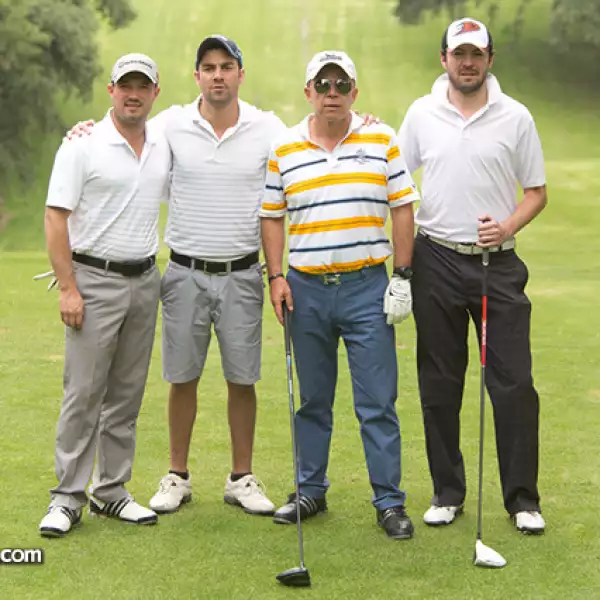 René Sandoval, Miguel Senderos, Hugo Burgos y Ernesto Solís