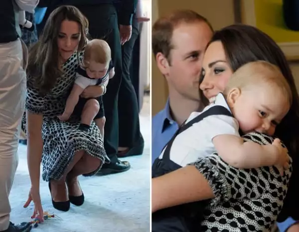 Aunque la mayoría del tiempo estuvo en los brazos de su mamá, Kate, no puede negar el gran parecido a su padre, el príncipe Guillermo.