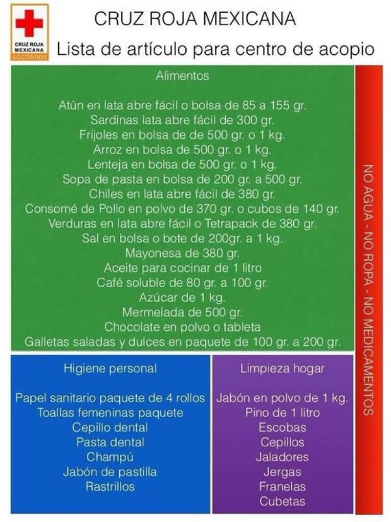 El huracán Ingrid y la tormenta tropical Manuel siguen causando estragos en México. Aquí la lista y los centros de acopio a donde puedes llevar tu ayuda.