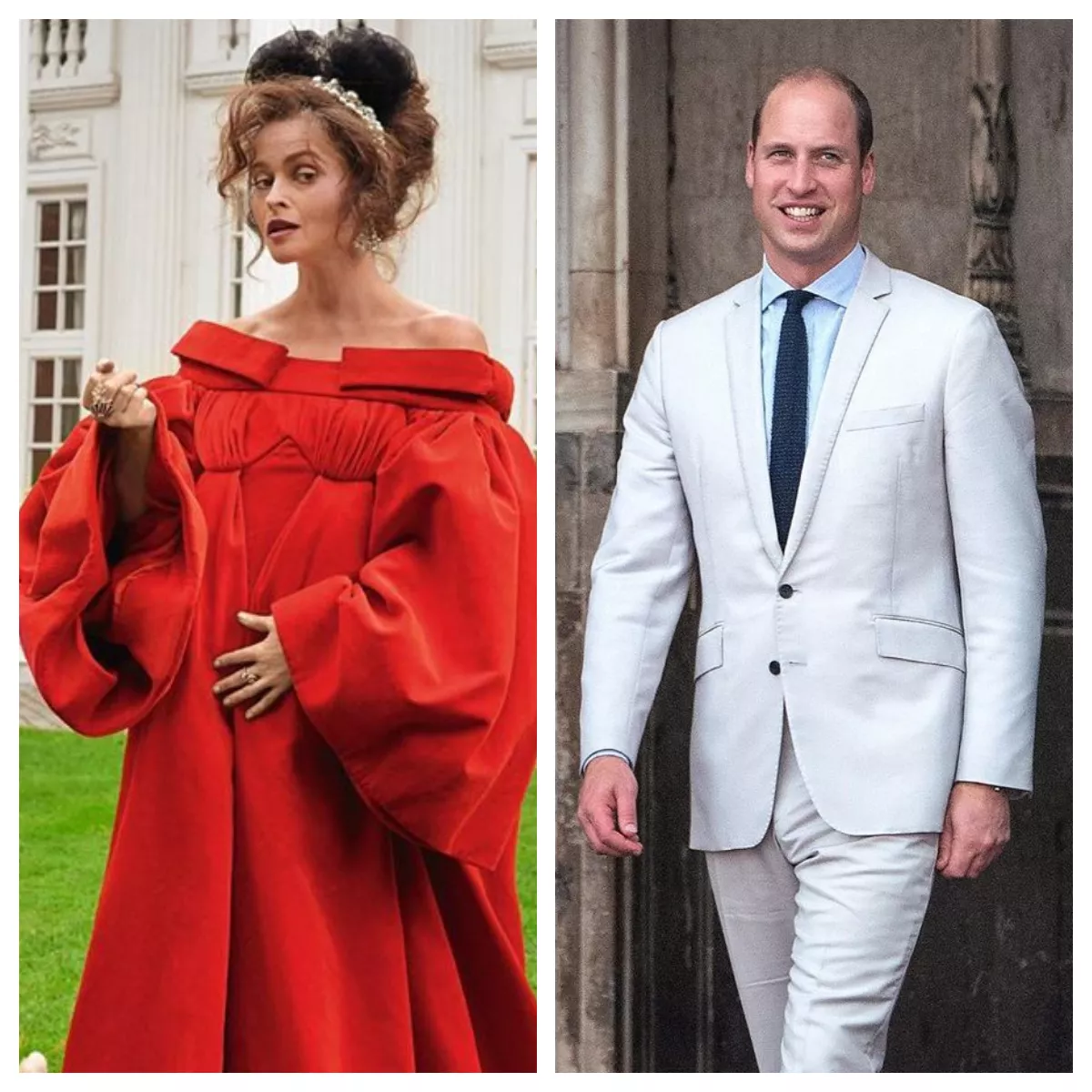 Helena Bonham Carter y el príncipe William 