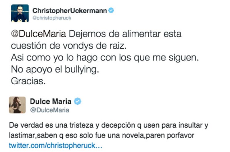 Los famosos expusieron su malestar a través de Twitter.
